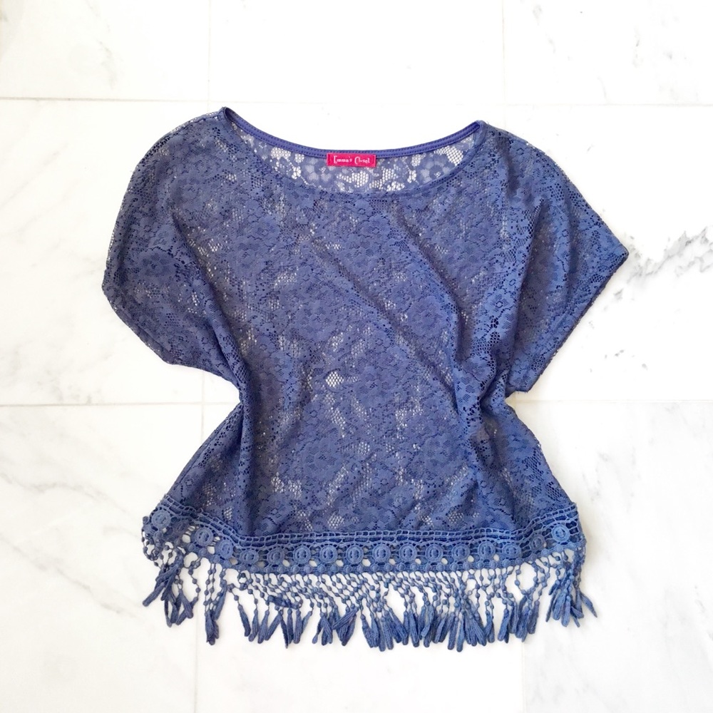 NWOT "Prickly Pear" lace coverup